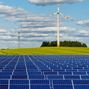 Solar panels generating sustainable power for tax-efficient investment projects.