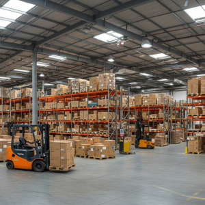 Industrial warehouse rooftop solar project reducing electricity costs.