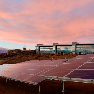 Solar panels generating sustainable power for tax-efficient investment projects